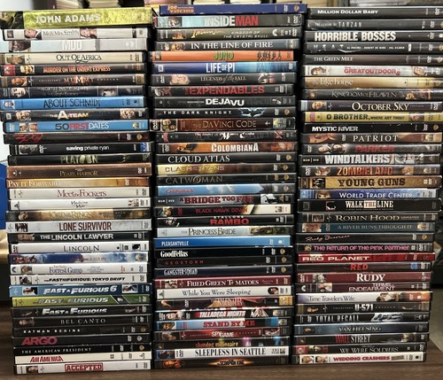 Lot 100 assorted movies - lot, dvd